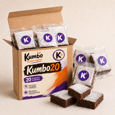 Kumbo20 Azúcar con 20 brownies medianos para revender en Bogotá y Colombia
