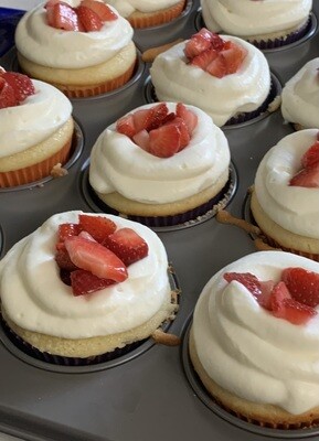 Strawberry Shortcake Cupcake