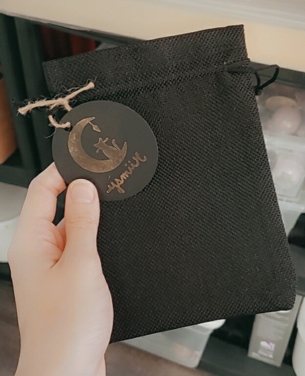 Sac en toile de jute avec cordon
