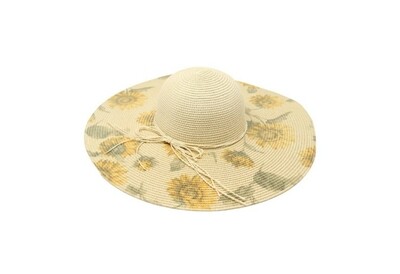 Light Beige Sunflower Hat