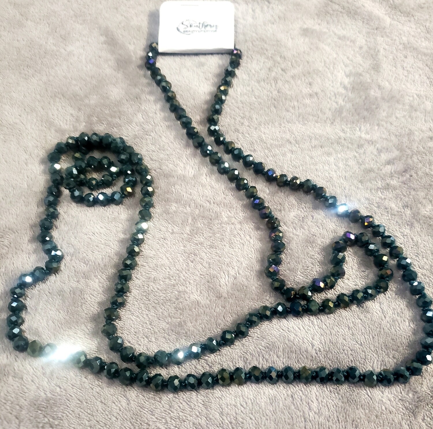 Ocean Blue Beaded Necklace