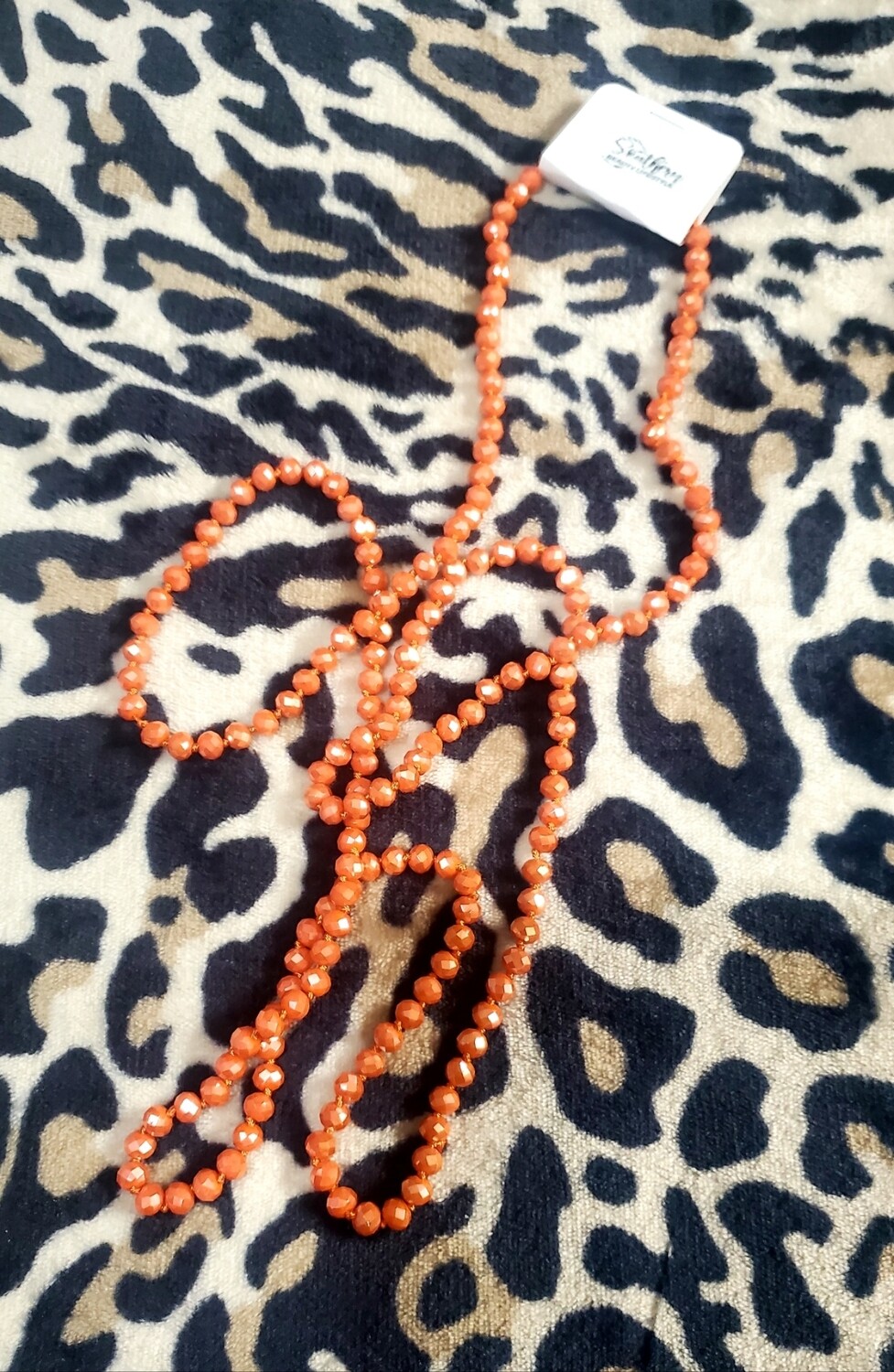 Burnt Orange Beaded Necklaces