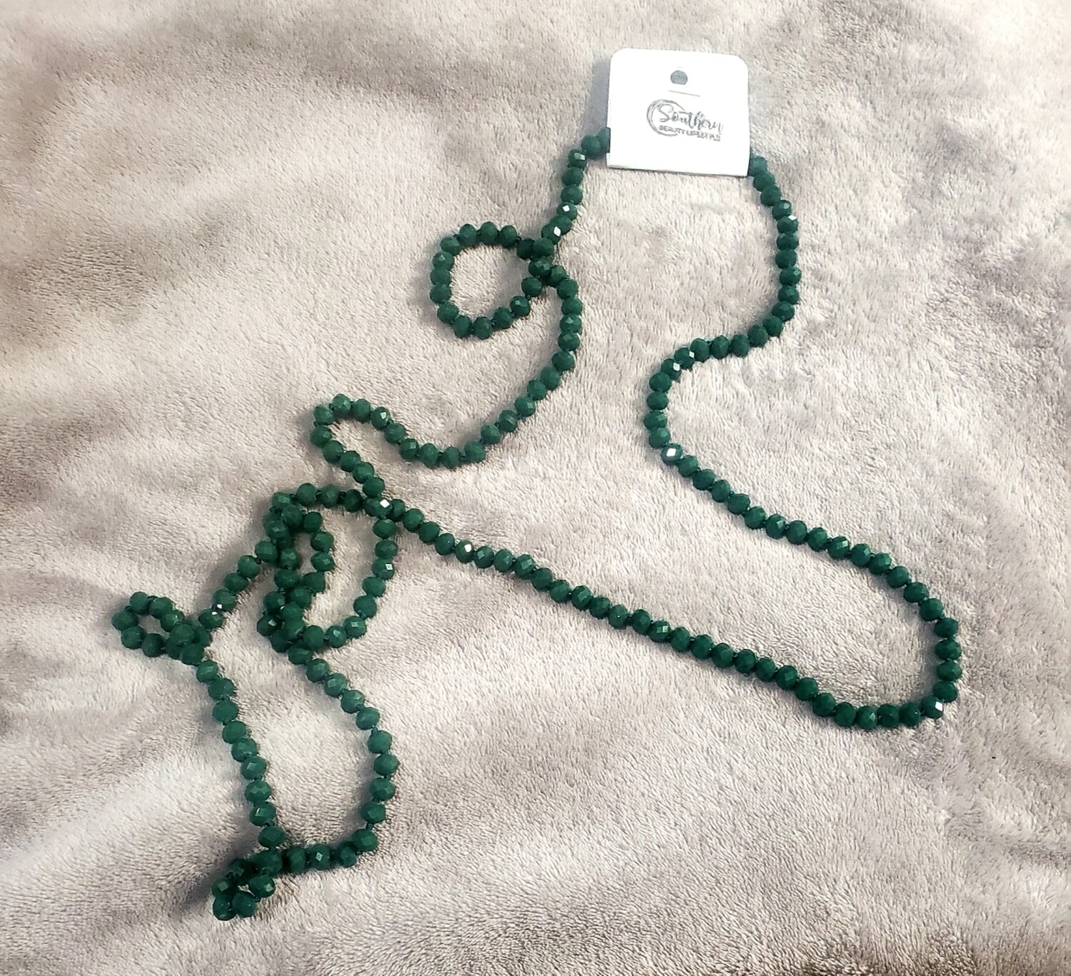 Dark green Beaded Necklace