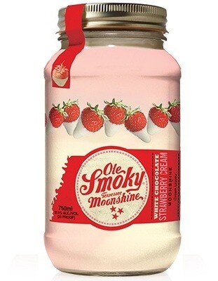 Ole Smoky White Chocolate Strawberry Cream Moonshine 750ml