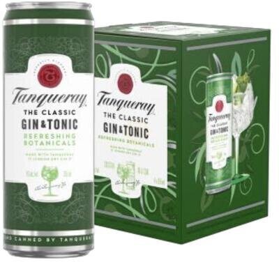 TanQueray Classic Gin & Tonic cans 