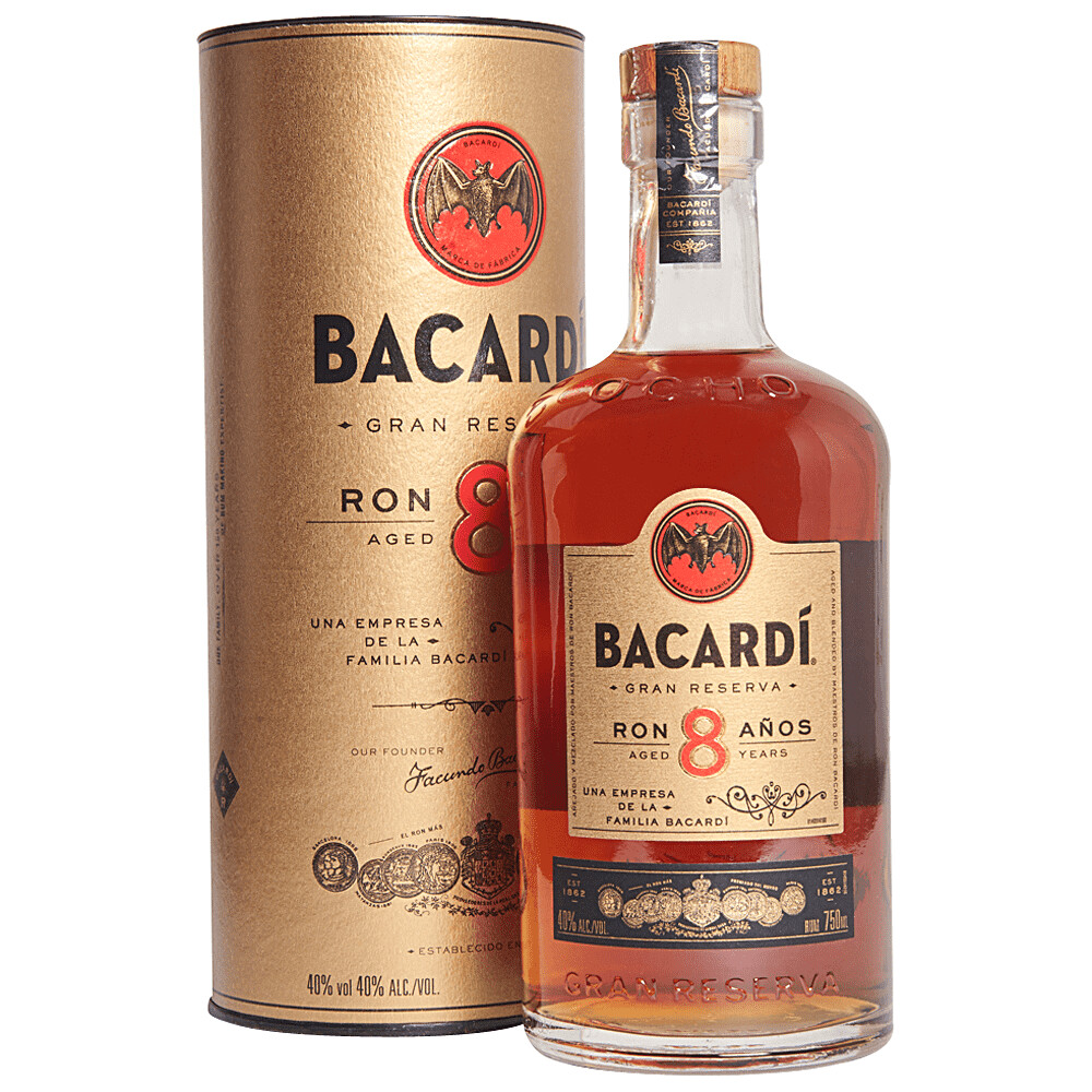 Bacardi 8 year rum 750ml