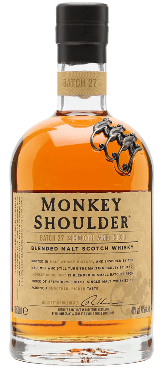 Monkey Shoulder Blended Malt Scotch Whisky 1.75ml