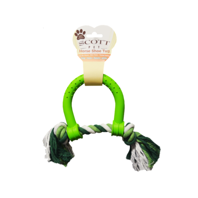 Rubber Horse Shoe Rope Toy