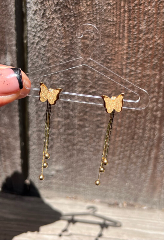 Cute Butterfly Earings🦋✨(Acero Inoxidable, Stainless Steel)