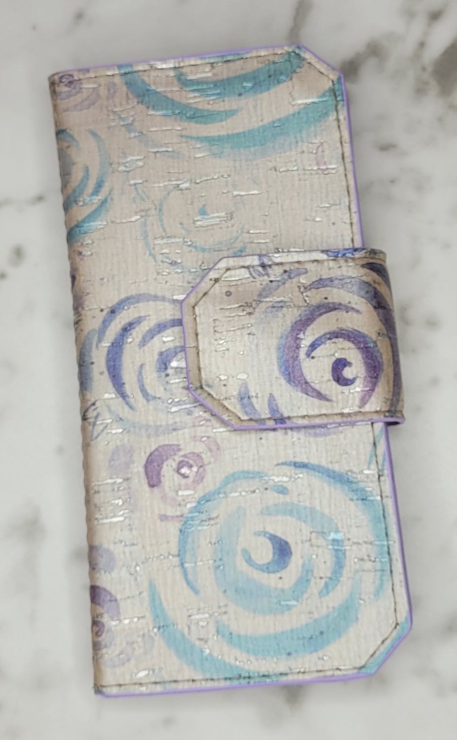 Cork roses Wallet