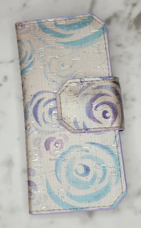 Cork roses Wallet