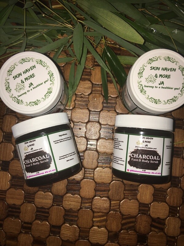 Charcoal Face &amp; Body Scrub