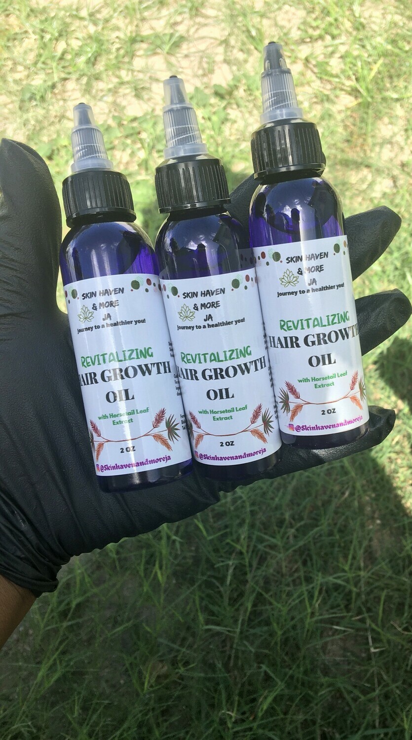 Revitalizing Hair Growth Oil with Horsetail Leaf Extract