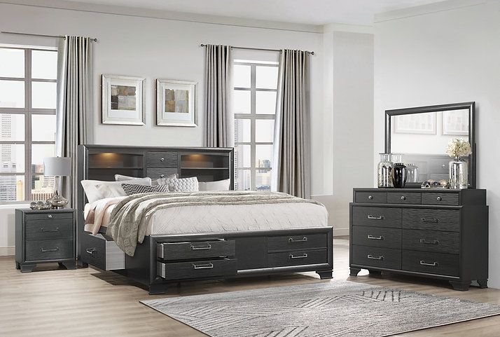 Ava &#39;Jordin Grey&#39; Bedroom Set