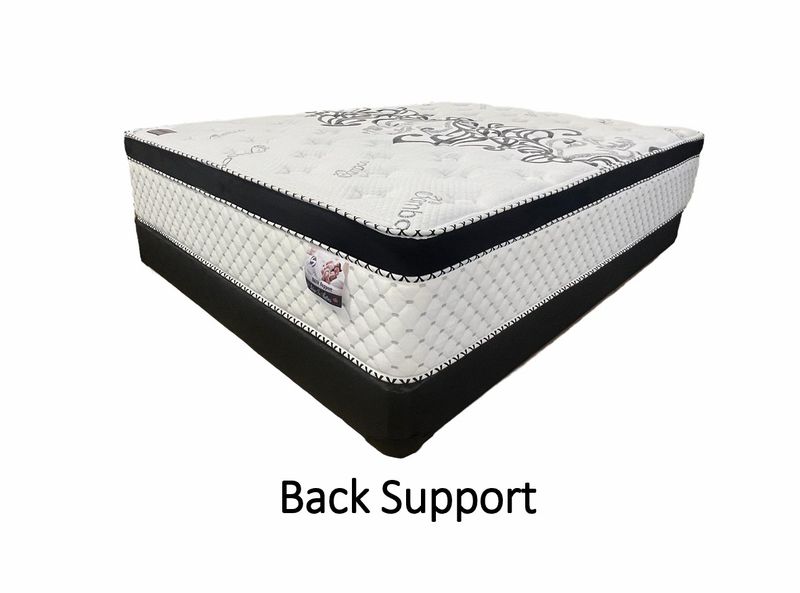 BACK SUPPORT Gel Euro Top &amp; Tight Top (2 in1) Flipable Mattress for dual comfort