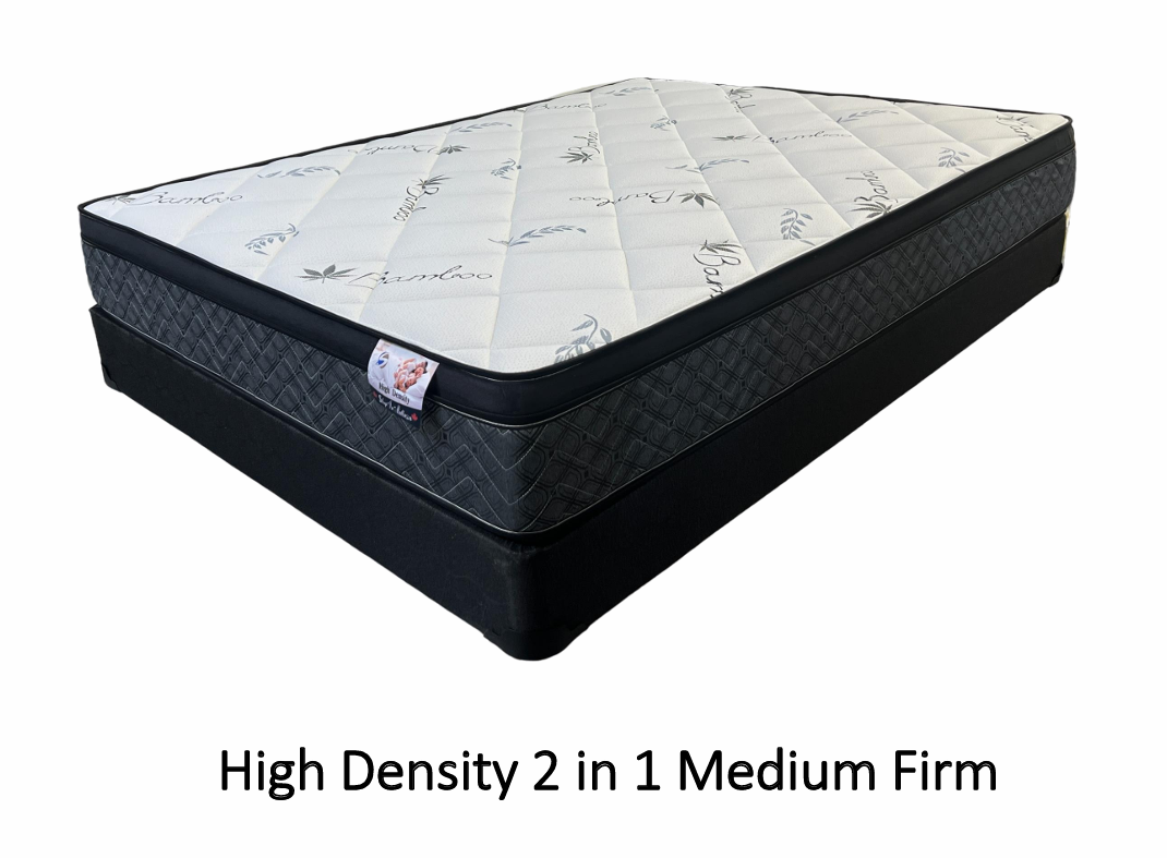 HIGH DENSITY 10” Euro Top &amp; Tight Top( 2 in 1 Medium Firm)
