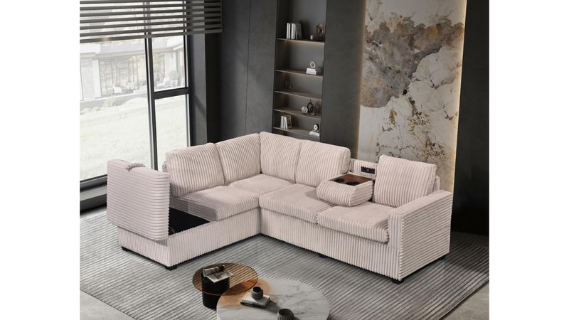 Snug Sectional Grey/Beige