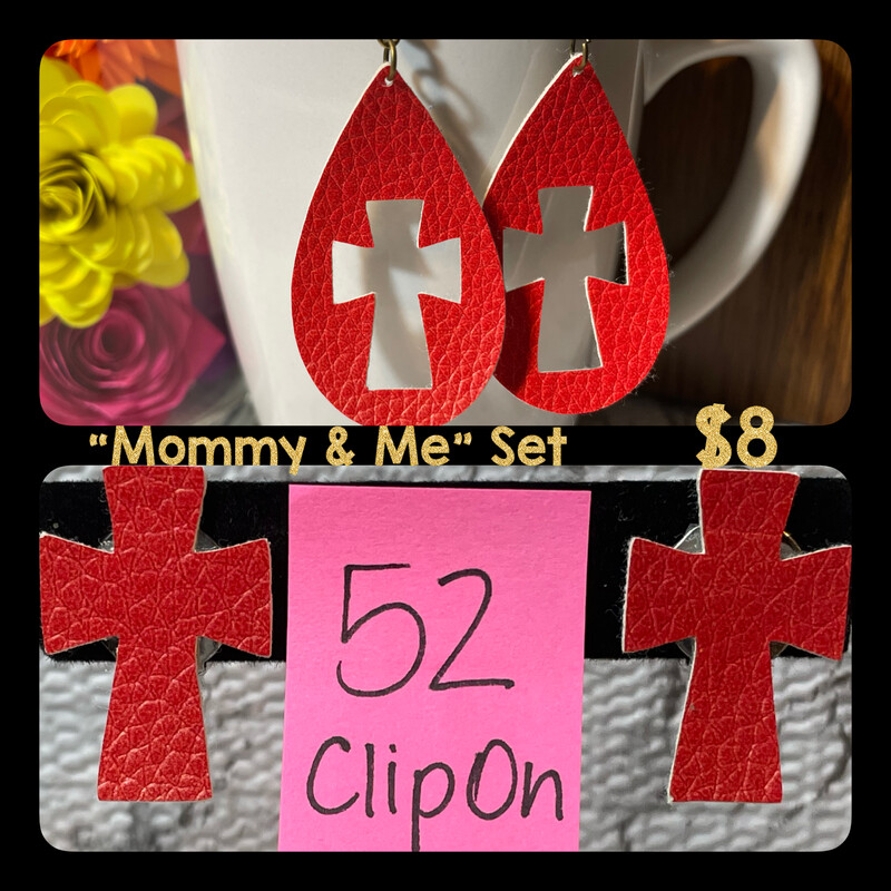 Valentine Faux Leather Mommy &amp; Me sets