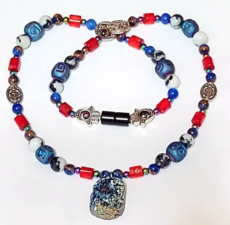 High Vibrational Semi-Precious Gemstone Necklace