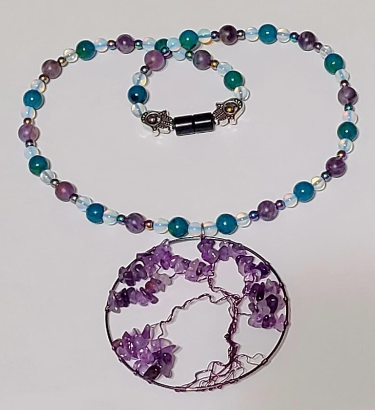 High Vibrational Semi-Precious Gemstone Necklace