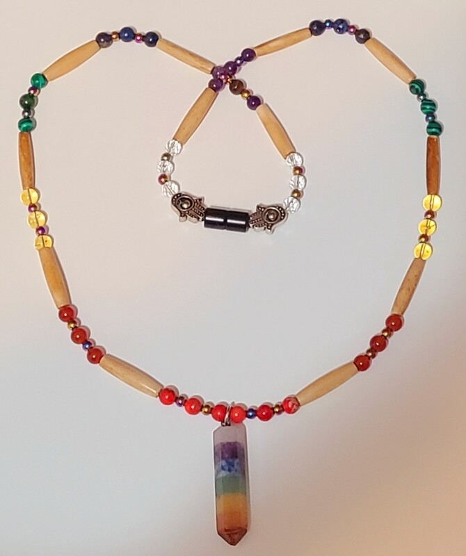 High Vibrational Semi-Precious Gemstone Necklace