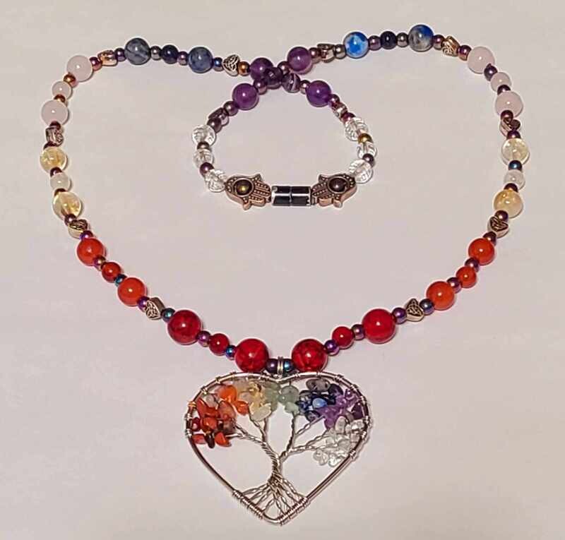High Vibrational Semi-Precious Gemstone Necklace