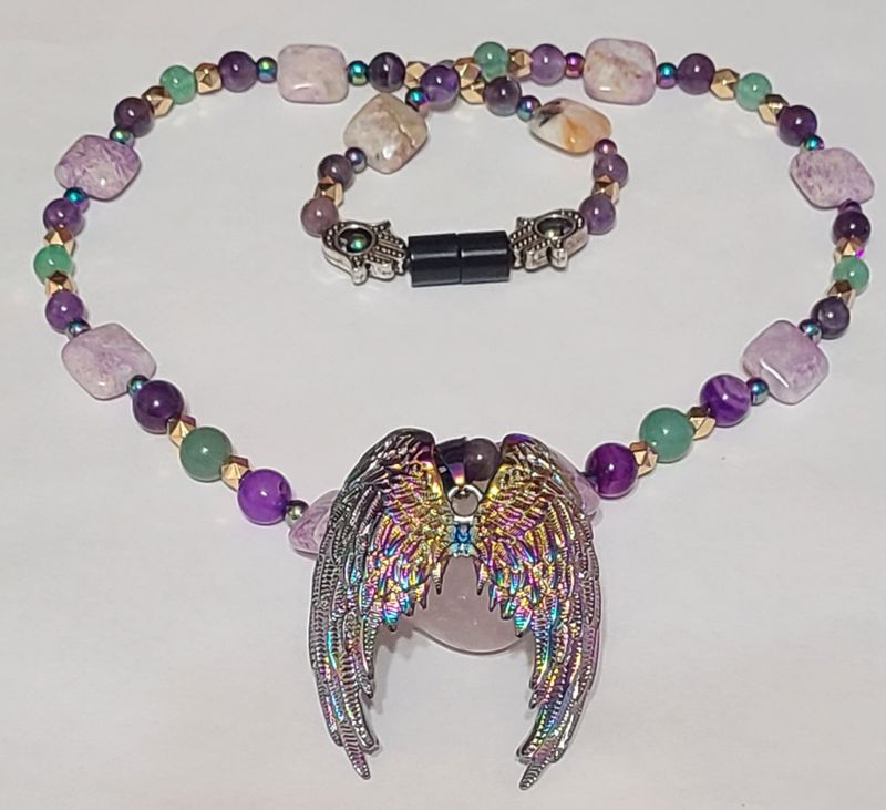 High Vibrational Semi-Precious Gemstone Necklace