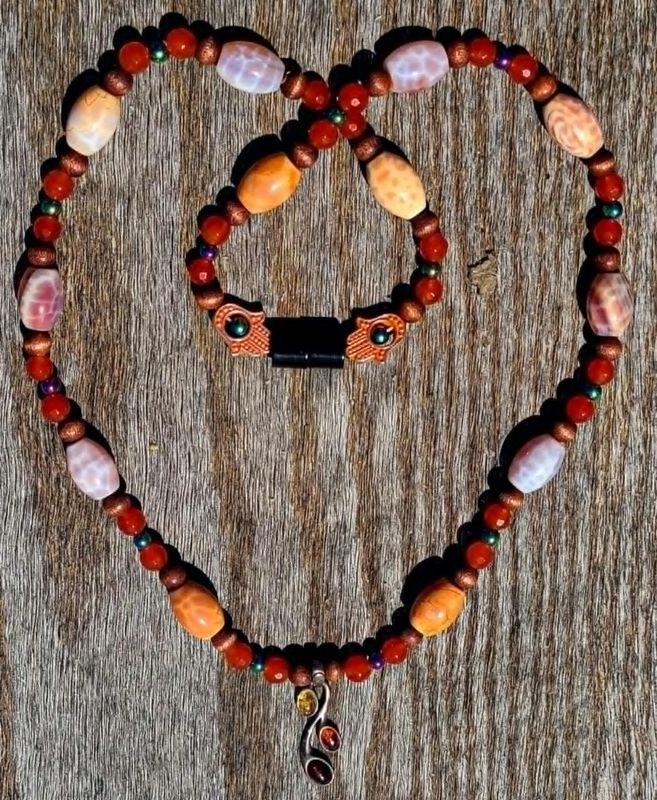 High Vibrational Semi-Precious Gemstone Necklace