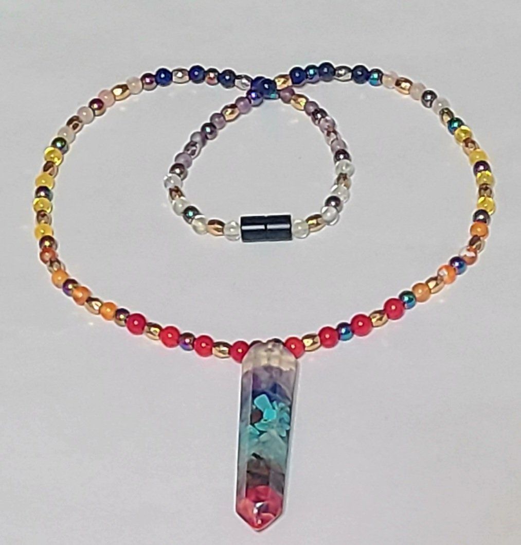 High Vibrational Semi-Precious Gemstone Necklace