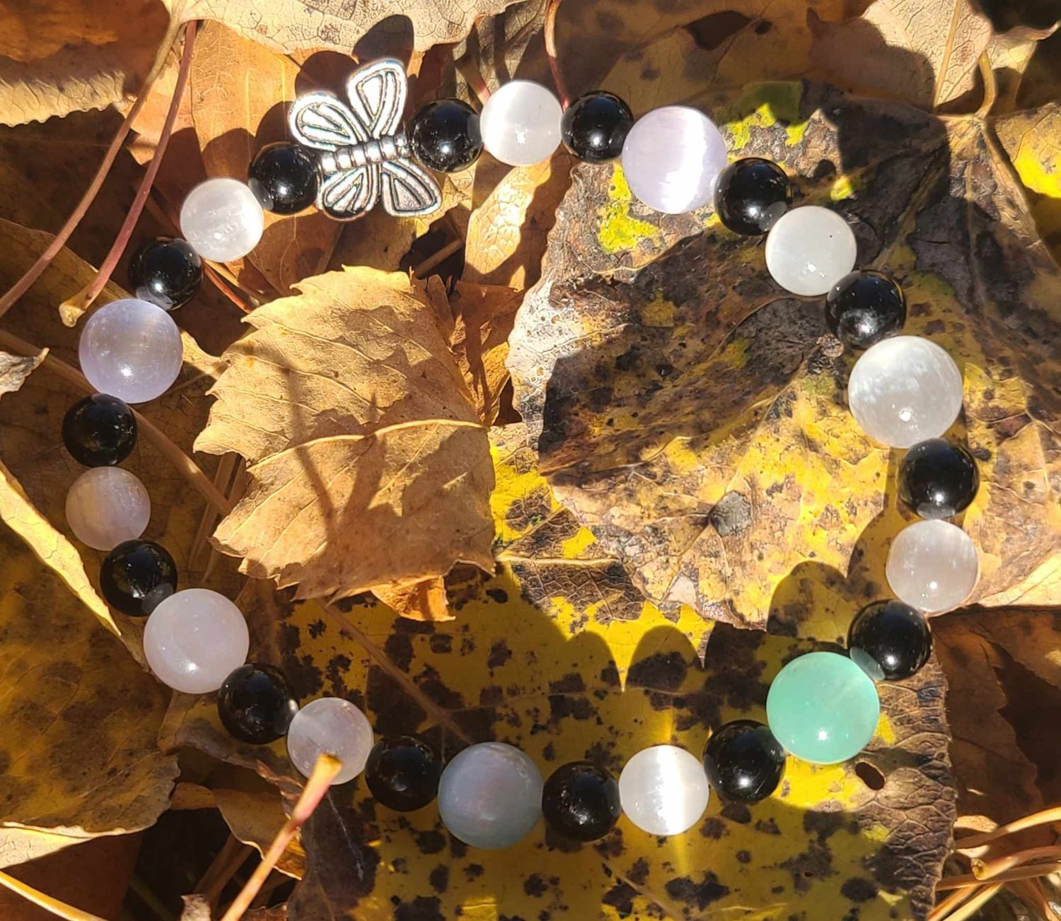 EMF Blocking High Vibrational Semi-Precious Gemstone Bracelet