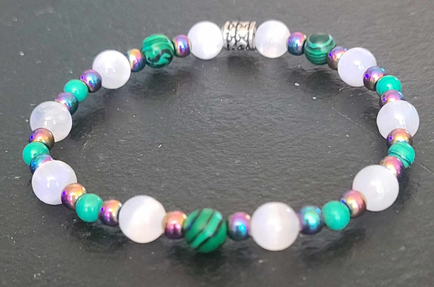 EMF Blocking High Vibrational Semi-Precious Gemstone Bracelet
