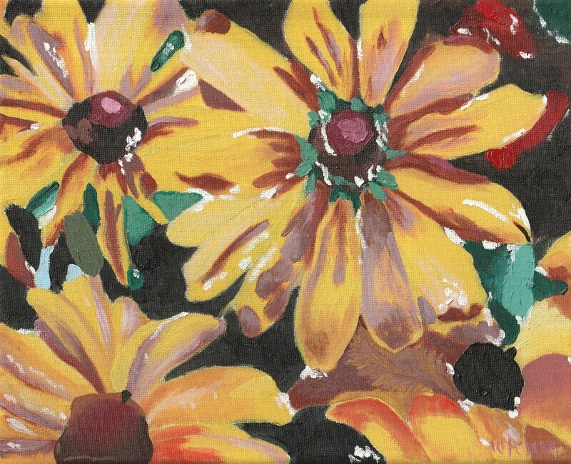 'Rudbeckia' Oil Print