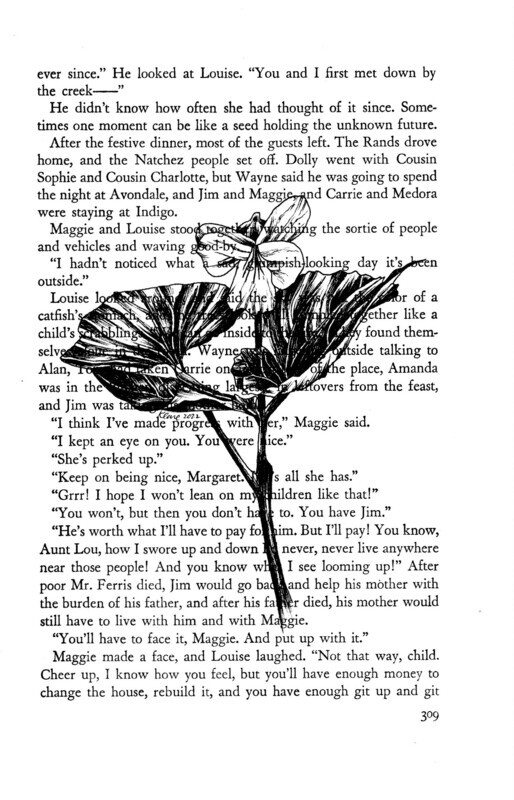 Book Page Drawing: Downy Yellow Violet