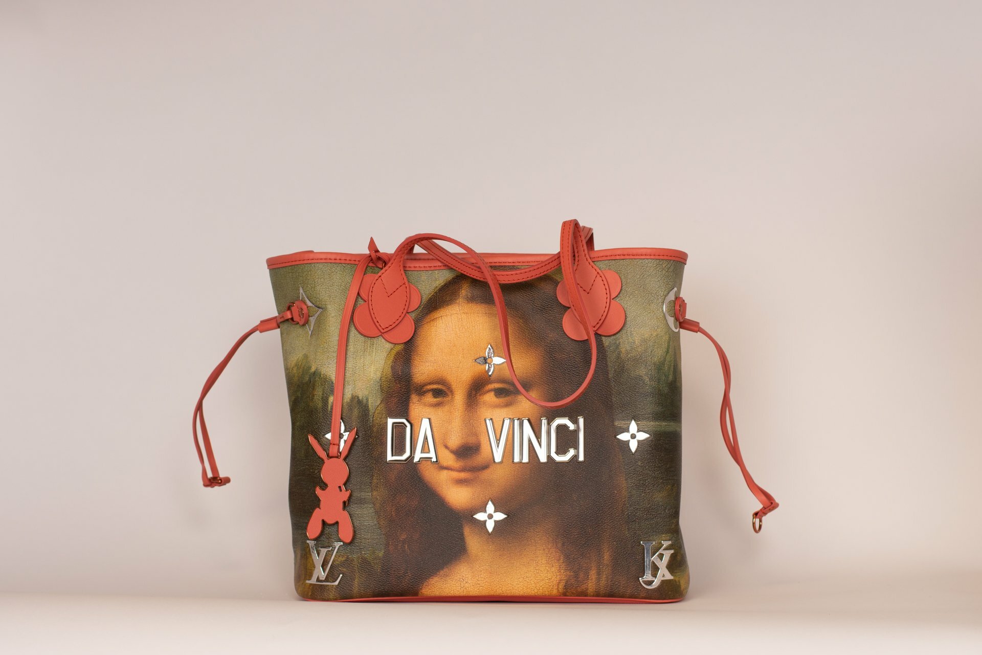 Louis Vuitton Neverfull NM Tote Limited Edition Jeff Koons Da Vinci Print  Canvas MM - ShopStyle