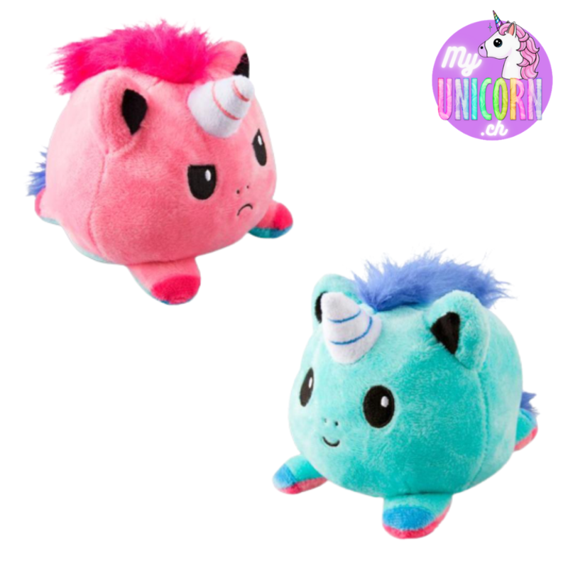 My Unicorn™ - Peluche réversible ROSE/TURQUOISE