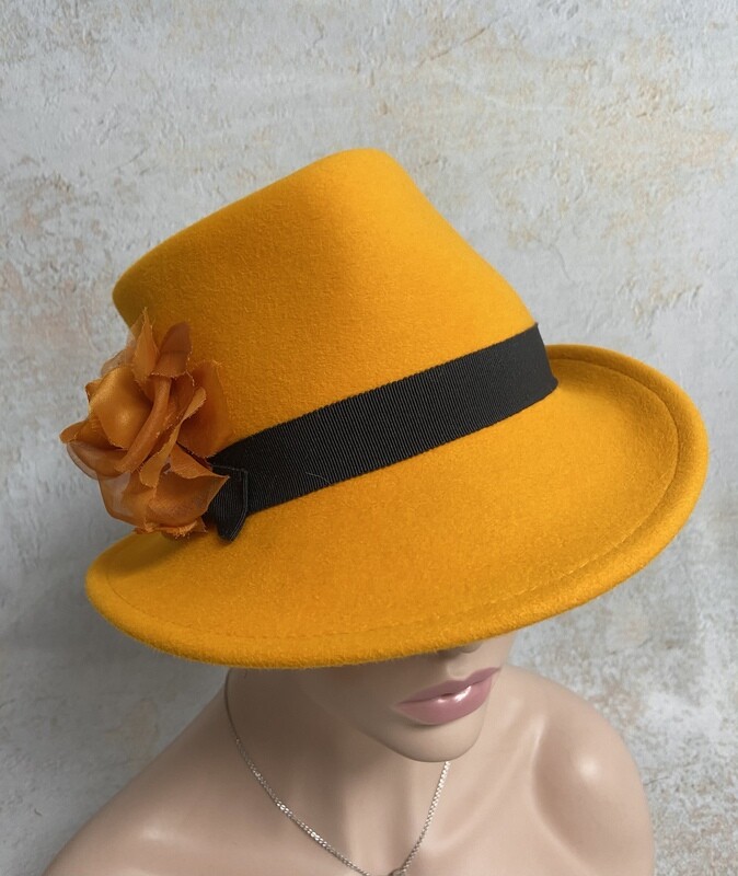Fedora Damenhut Orange