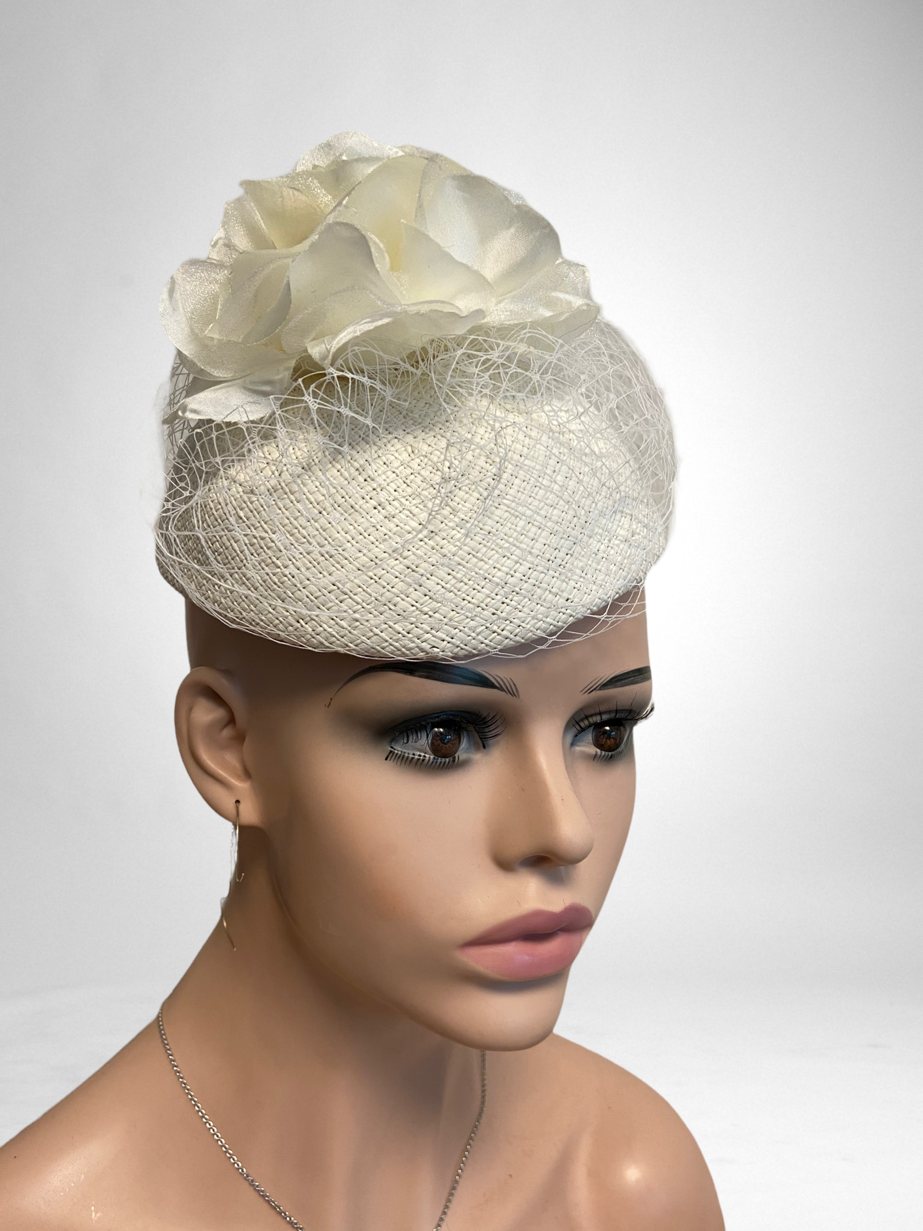 Brauthut Strohhut Sommerhut Fascinator