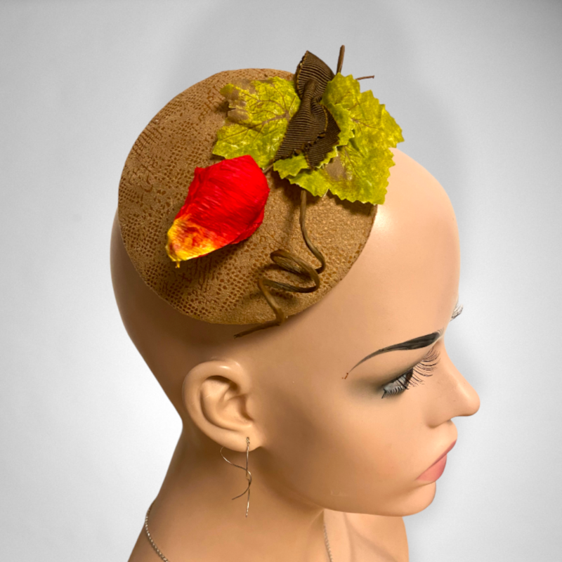 Fascinator hellbraun