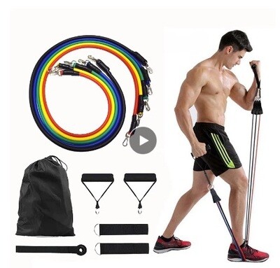 Portable Fitness Equipment Latex Tube Resistance Bands