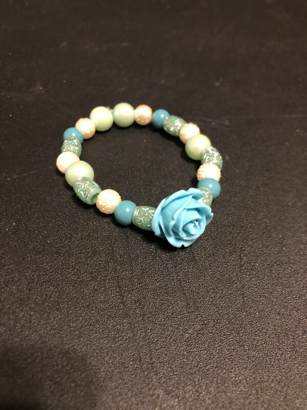 Blue Rose Bracelet