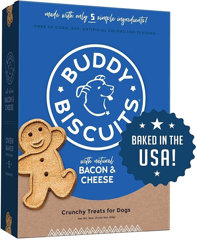 BUDDY BISCUITS BUDDY CRNCHY BACON CHEEZE 16OZ