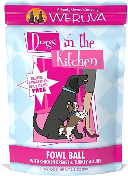 DOGS IN THE KITCHEN FOWL BALL 2.8OZ