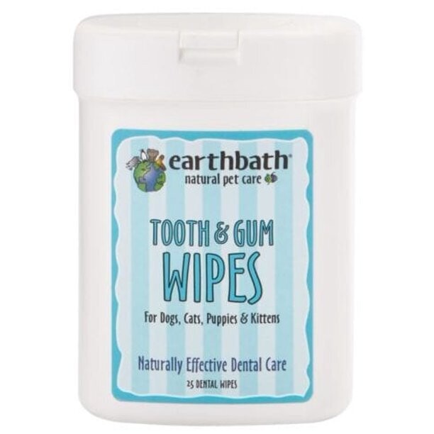 EARTHBATH WIPES TOOTH GUM 25CT