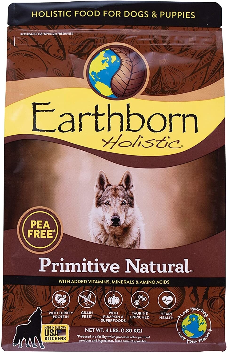EARTHBORN DOG GRAIN FREE PRIMITIVE NATURAL 4LB