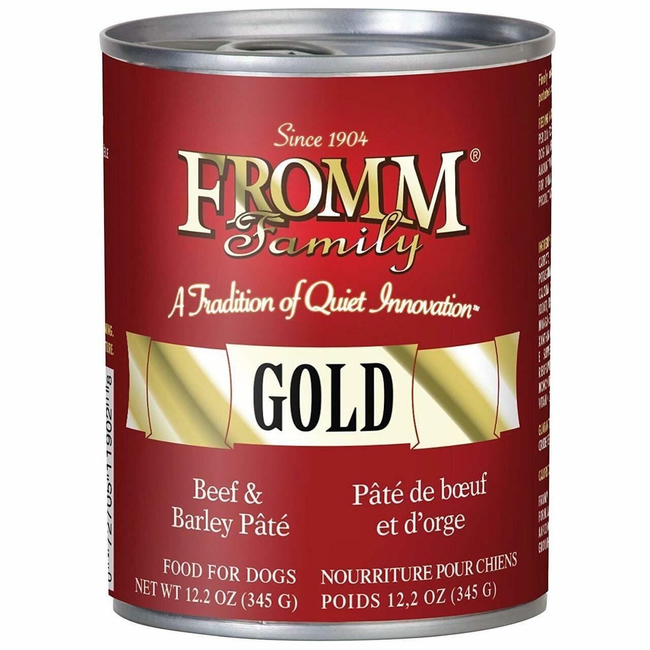 FROMM DOG PATE BEEF & BARLEY 12.2OZ