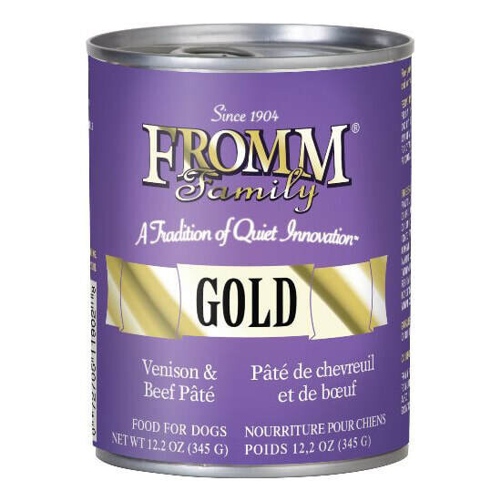 FROMM DOG PATE VENISON & BEEF 12.2OZ