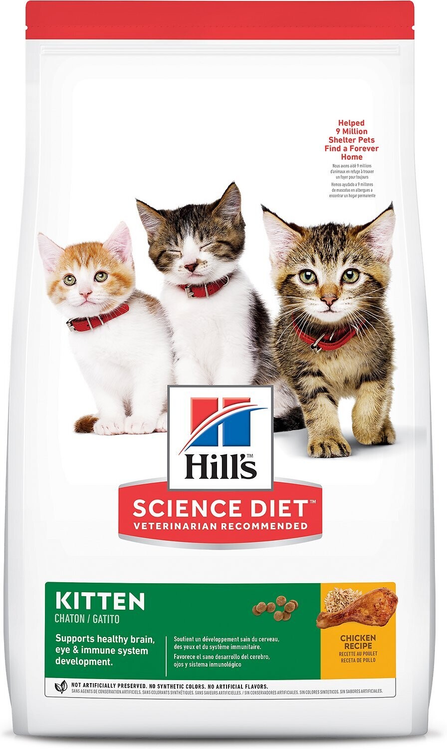 Hill's Kitten C, Chicken Recipe, 7 lb Bag