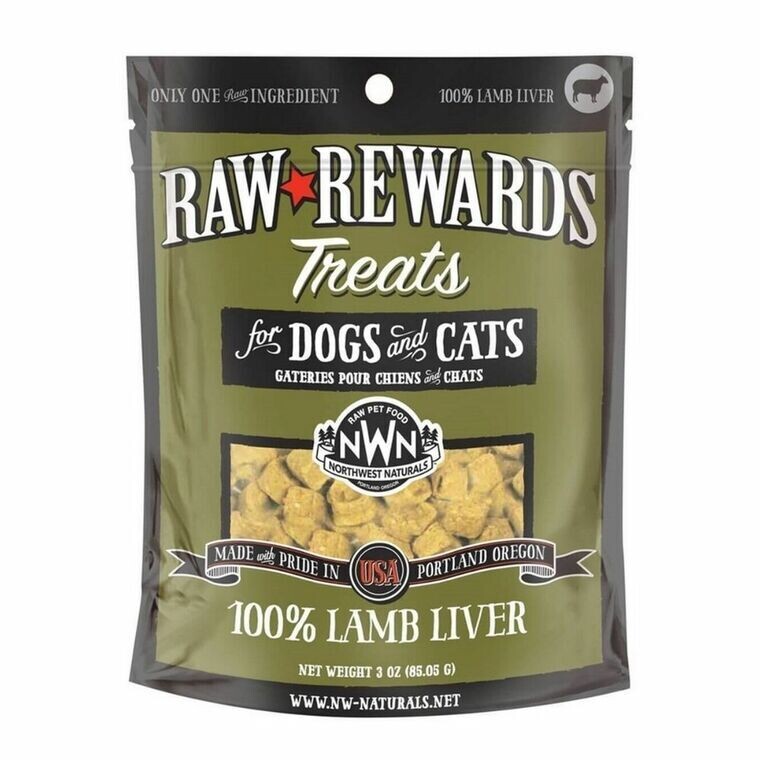 NORTH WEST NATURALS D/C FREEZE DRIED LAMB LIVER 3OZ