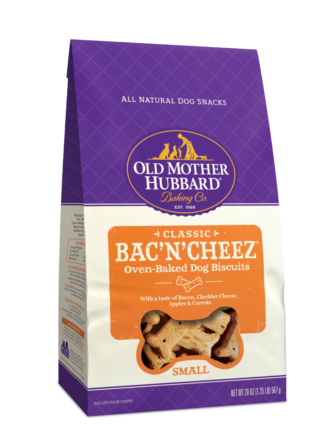 OLD MOTHER HUBBARD BACON CHEEZE SM 20OZ