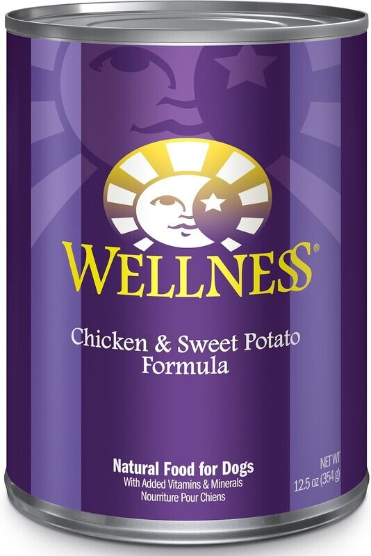 WELLNESS DOG SENIOR CHICKEN SWEET POTATO 12.5OZ